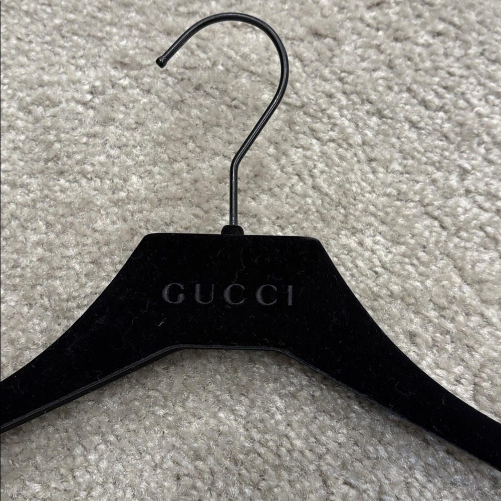 Gucci Sleek Black Clothing Hanger